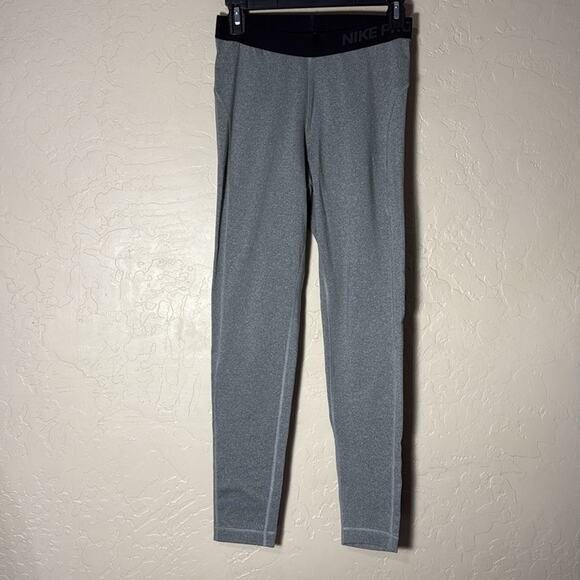 Nike pro full length leggings. 2 pairs. One grey and one black. Size medium. - Picture 8 of 11